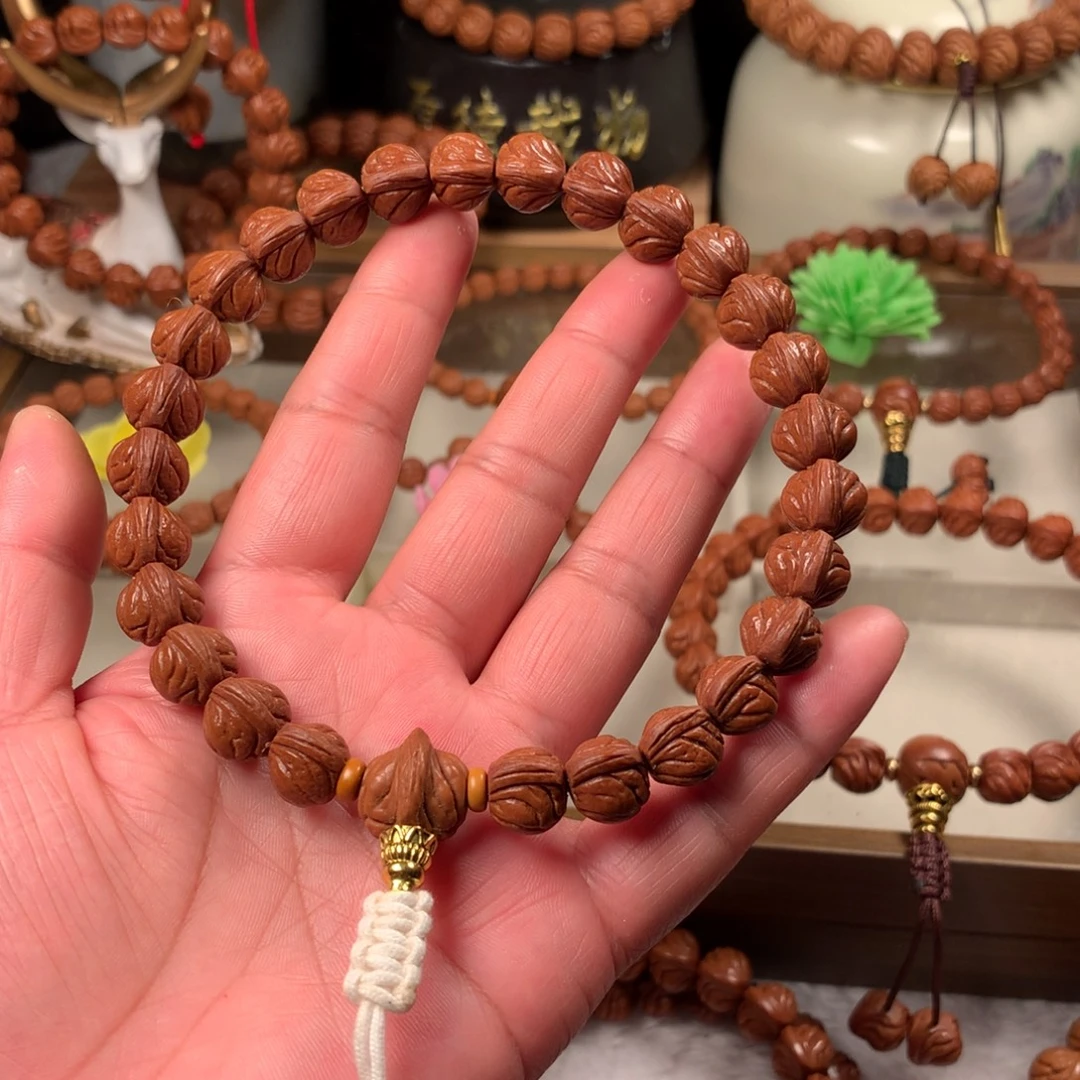 桃核吊坠玉龙脊手持11