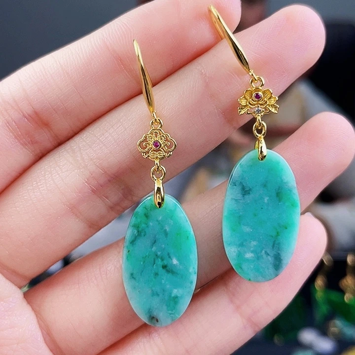 翡翠耳饰未镶嵌饰品