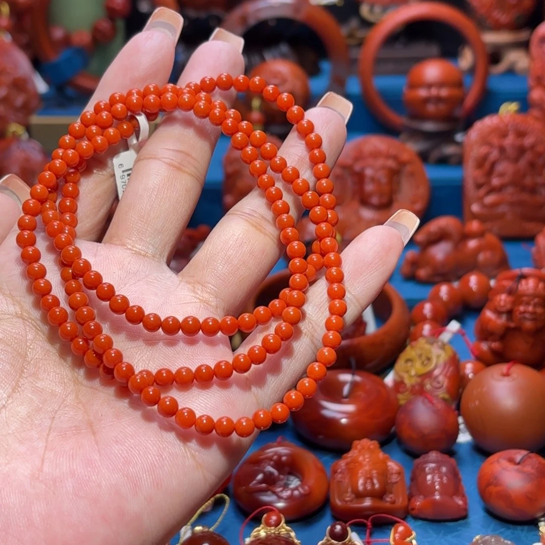 未镶嵌雕刻南红玛瑙