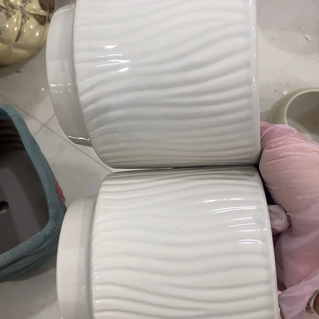 红陶高温陶瓷花盆