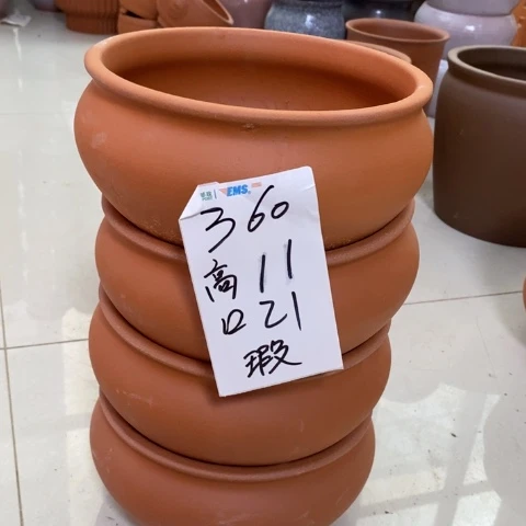 粗陶红陶绿植花盆360