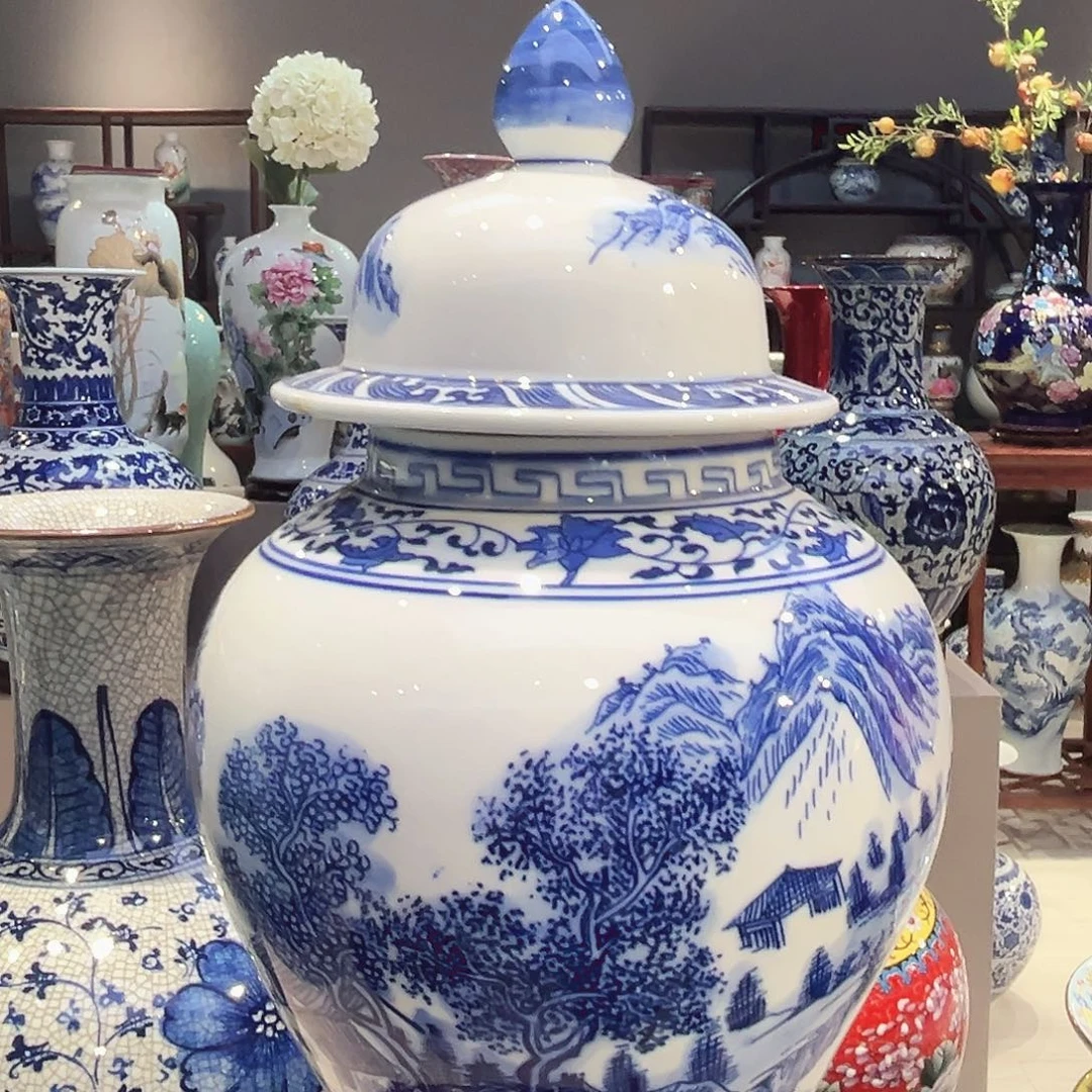 景德镇陶瓷花瓶36公分