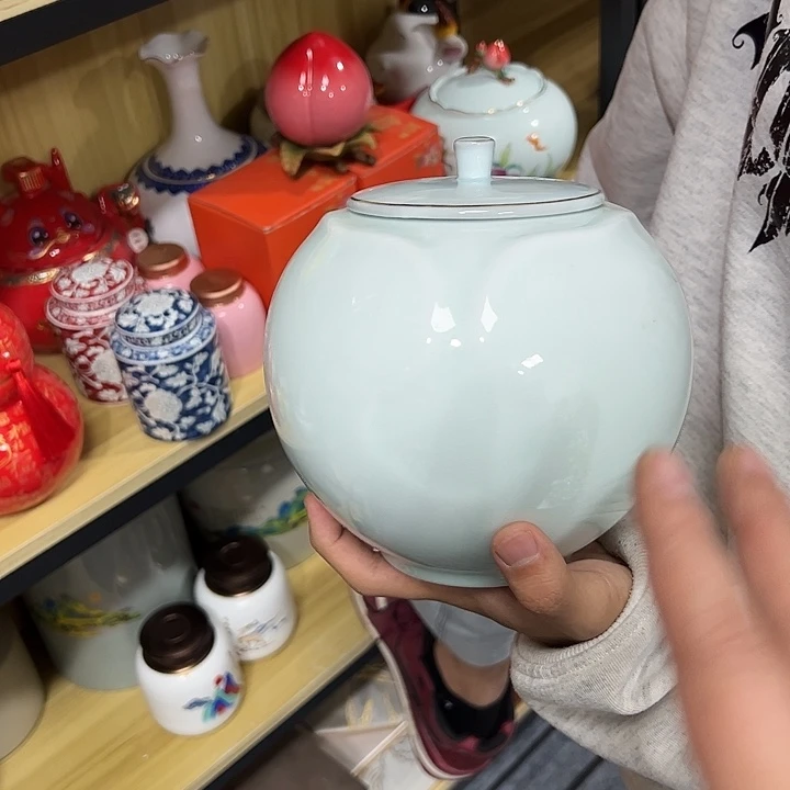 茶叶罐陶瓷家用储物罐瑕疵福利品介意勿拍