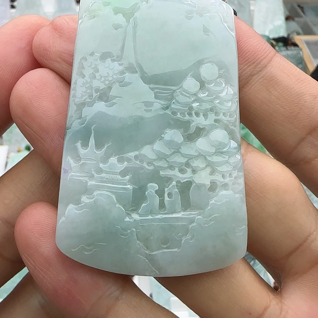 翡翠未镶嵌颈饰翡翠