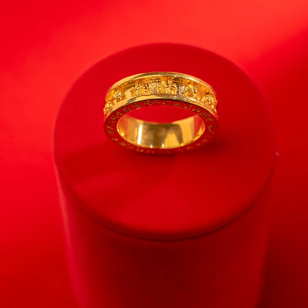 足银戒指 克罗星亮面闭口戒指时尚经典男女通用戒 约0.89g+10.85g