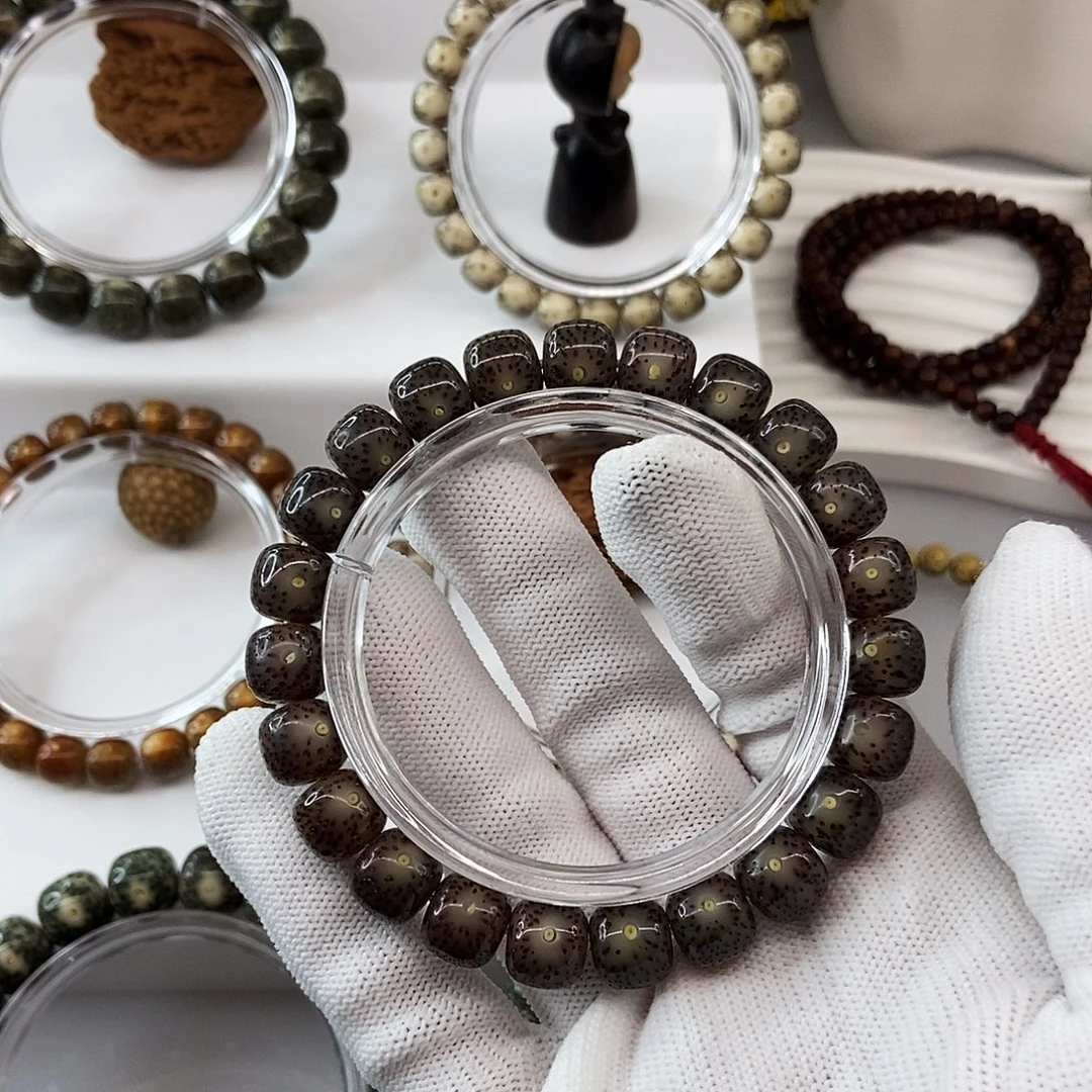 ****夜手串星月菩提10黑粉冰82