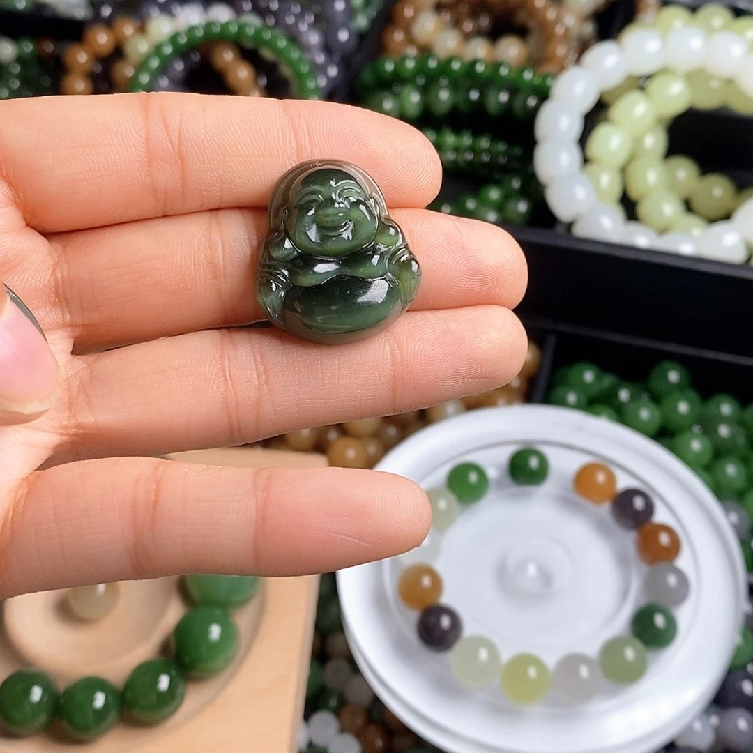 和田玉（碧玉）未镶嵌珠宝半成品