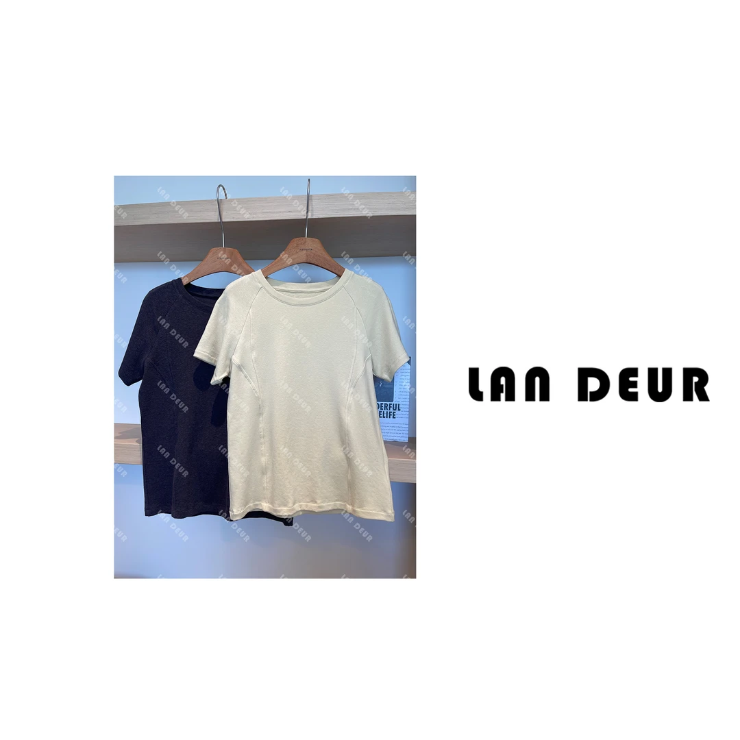 【诗与远方】弹力简约时尚休闲百搭气质打底短袖T恤女上衣