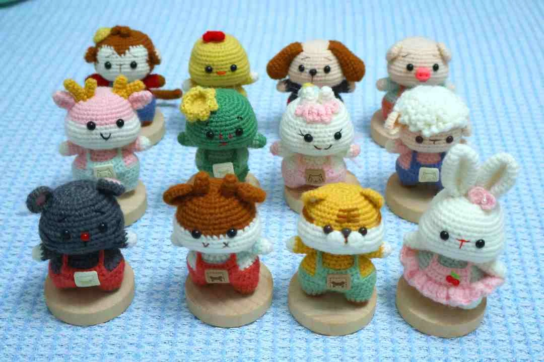 手工钩织玩偶默认微瑕 NO退NO换 十二生肖