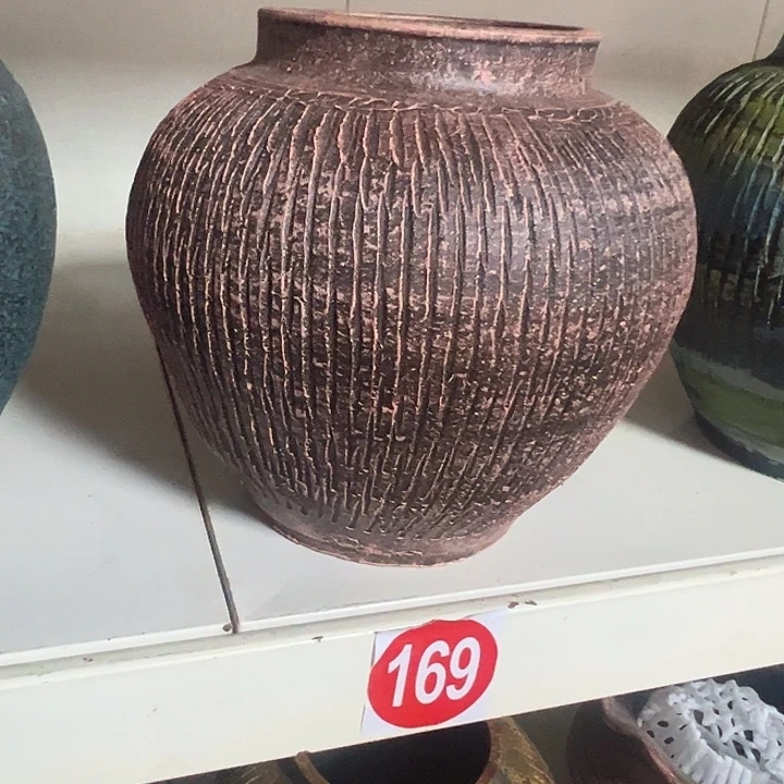 粗陶盆默认打孔高20口11