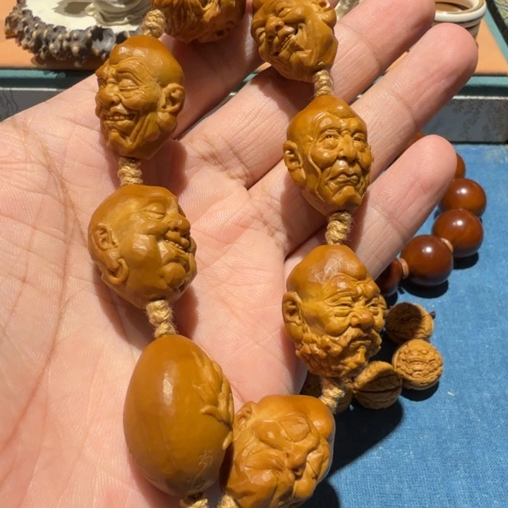 橄榄核手串/手链核雕单籽