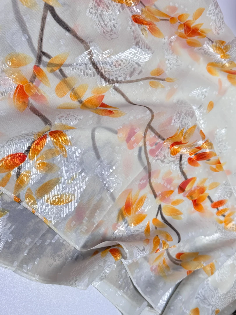 【一剪寒梅】剪花女士70x180披肩外搭春秋百搭时尚轻奢围巾WJ 729