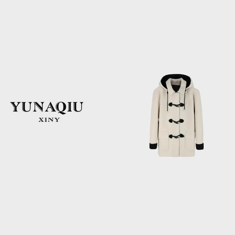 秋冬厚外套宽松中长款时尚休闲冬季大衣外套 -8402