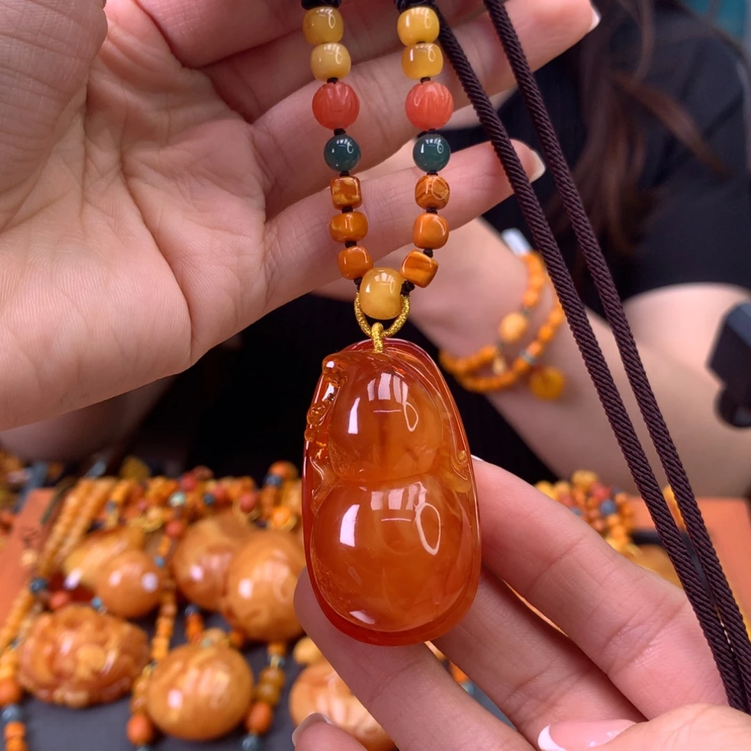 蜜蜡未镶嵌颈饰天然