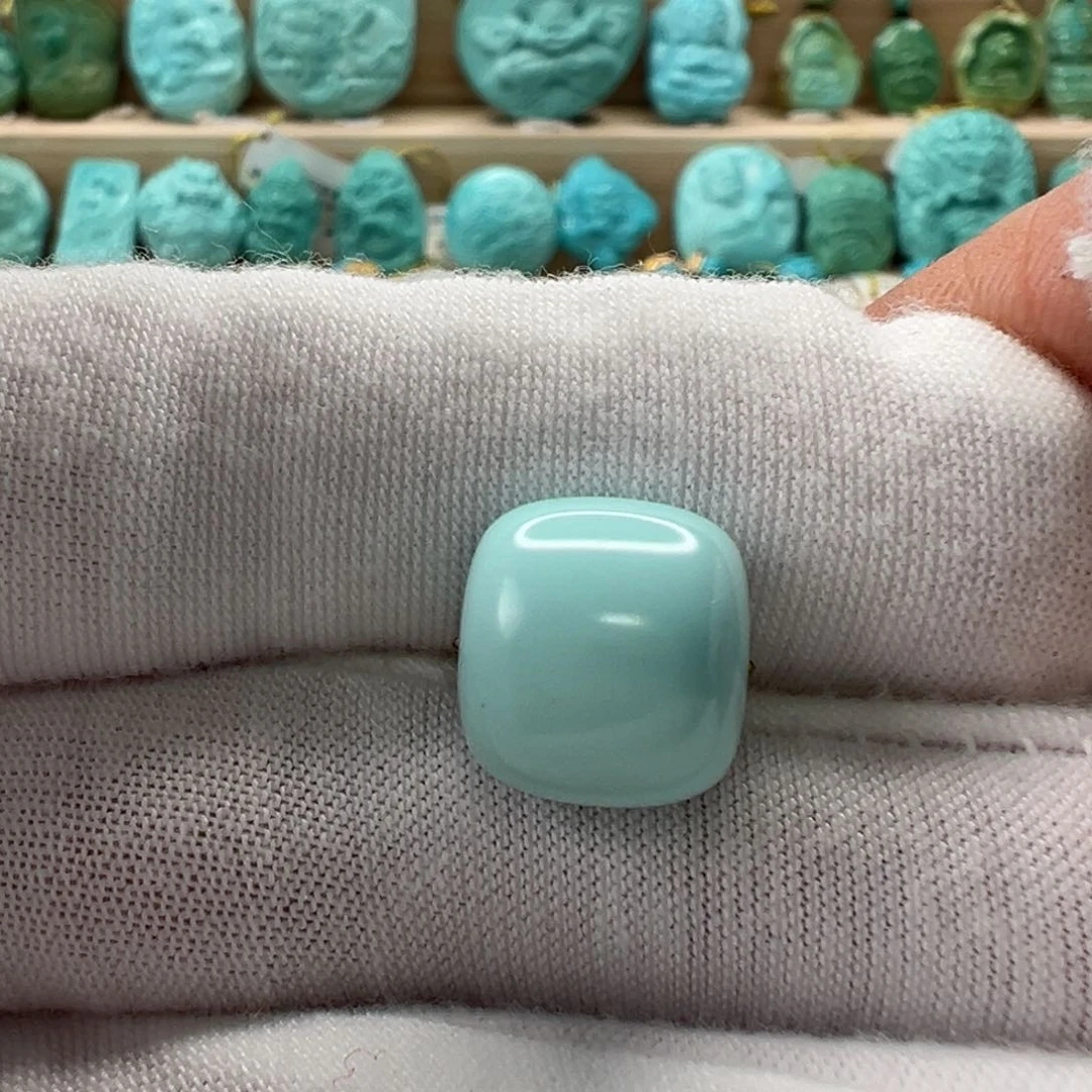 未镶嵌绿松石老型珠12.2x11.2mm