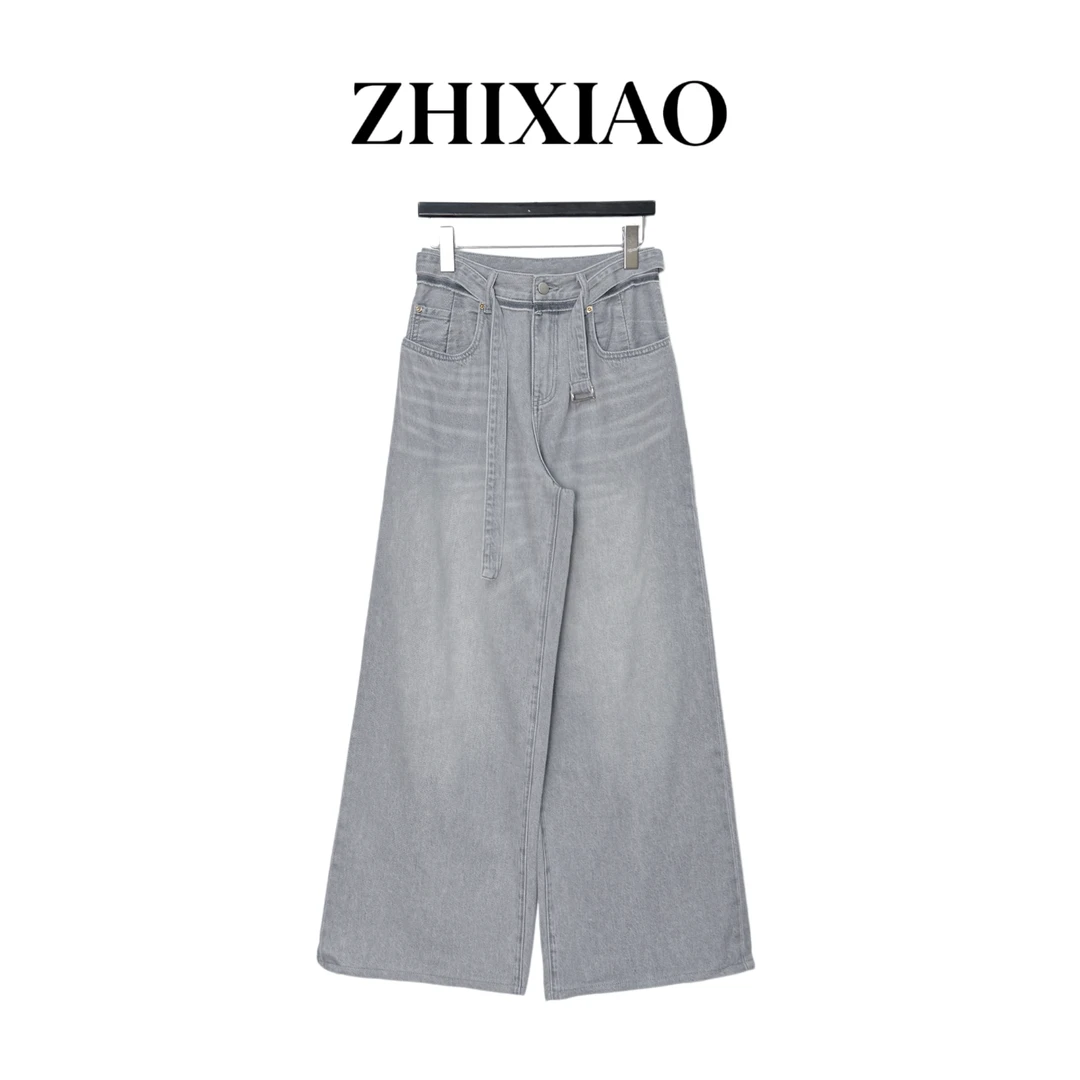 【ZHIXIAO】秋冬新款：复古阔腿牛仔裤TR1120