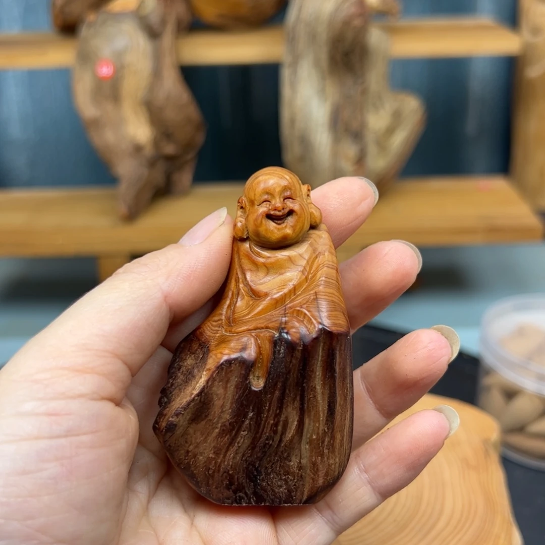 木꧁****꧂崖柏木摆件手把件