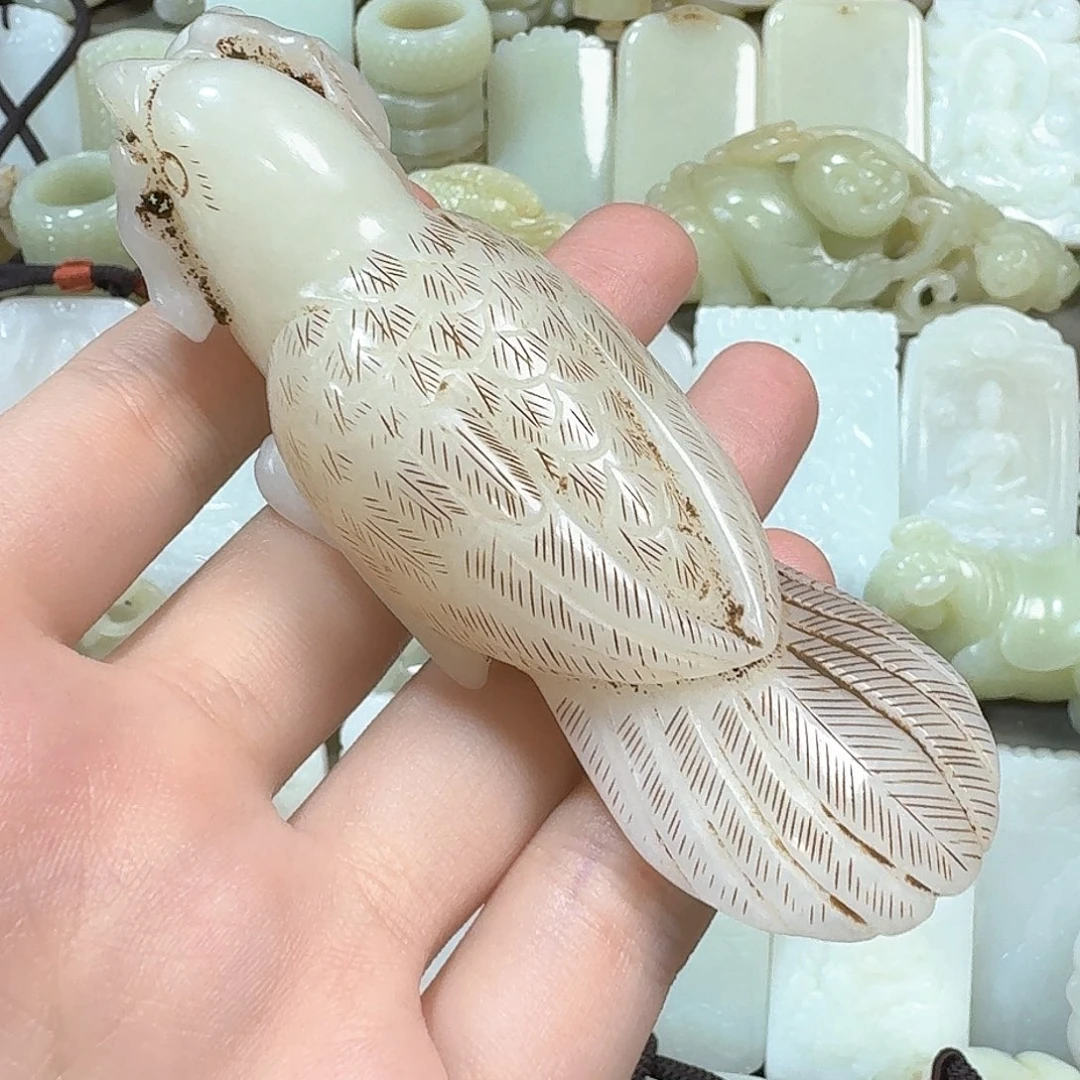 未镶嵌和田玉挂件喜**华