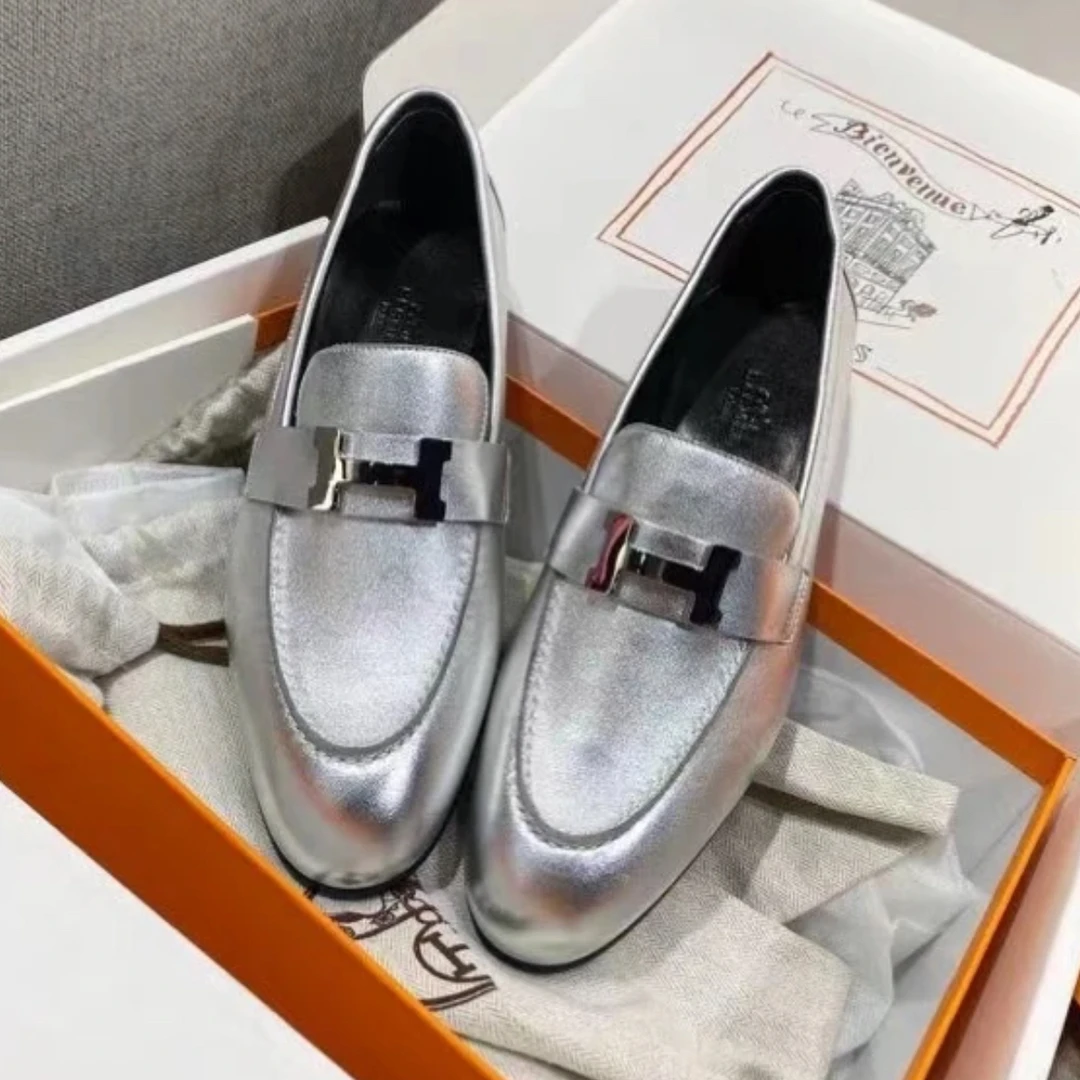99新 Hermes/爱马仕 爱马仕银色乐福37