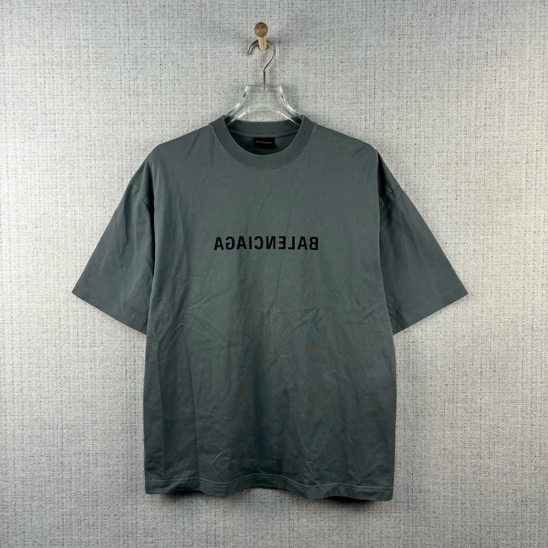 95新 Balenciaga/巴黎世家 Logo字母印花圆领短袖/尺码XS/9180