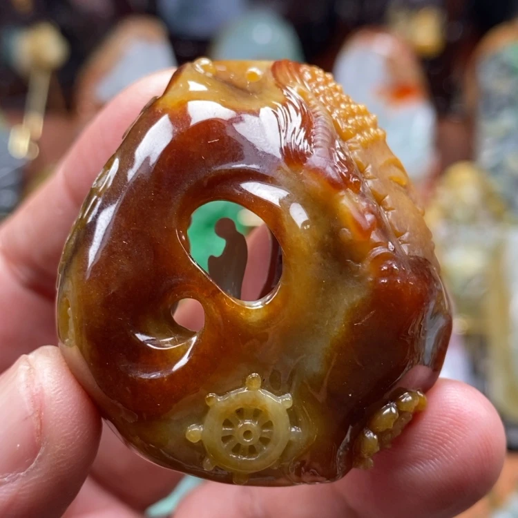 【闪购商品】翡翠未镶嵌颈饰杨*平缅甸翡翠A货吊坠
