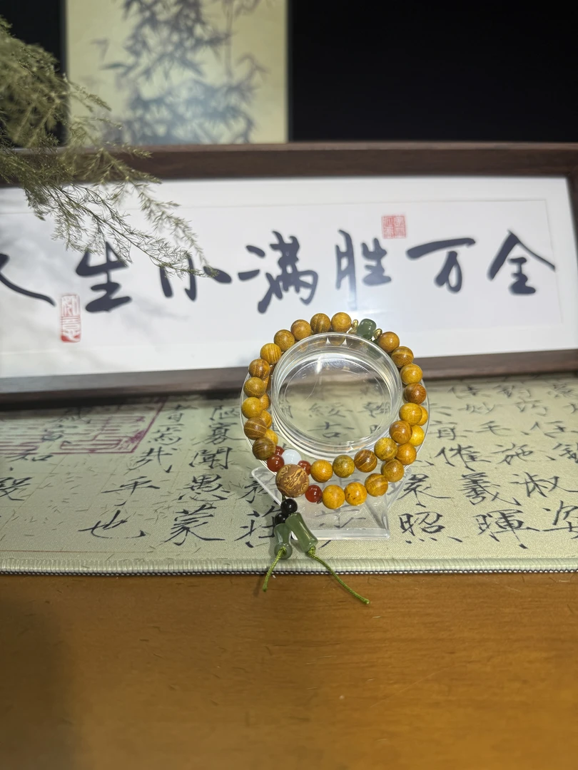 A114黄金檀木双圈