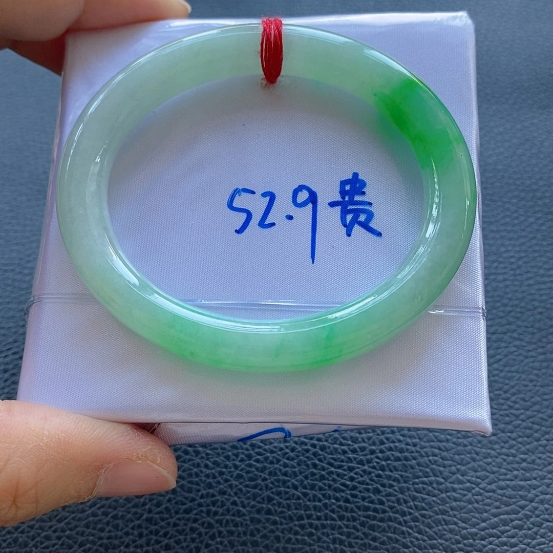 翡翠未镶嵌手镯23号