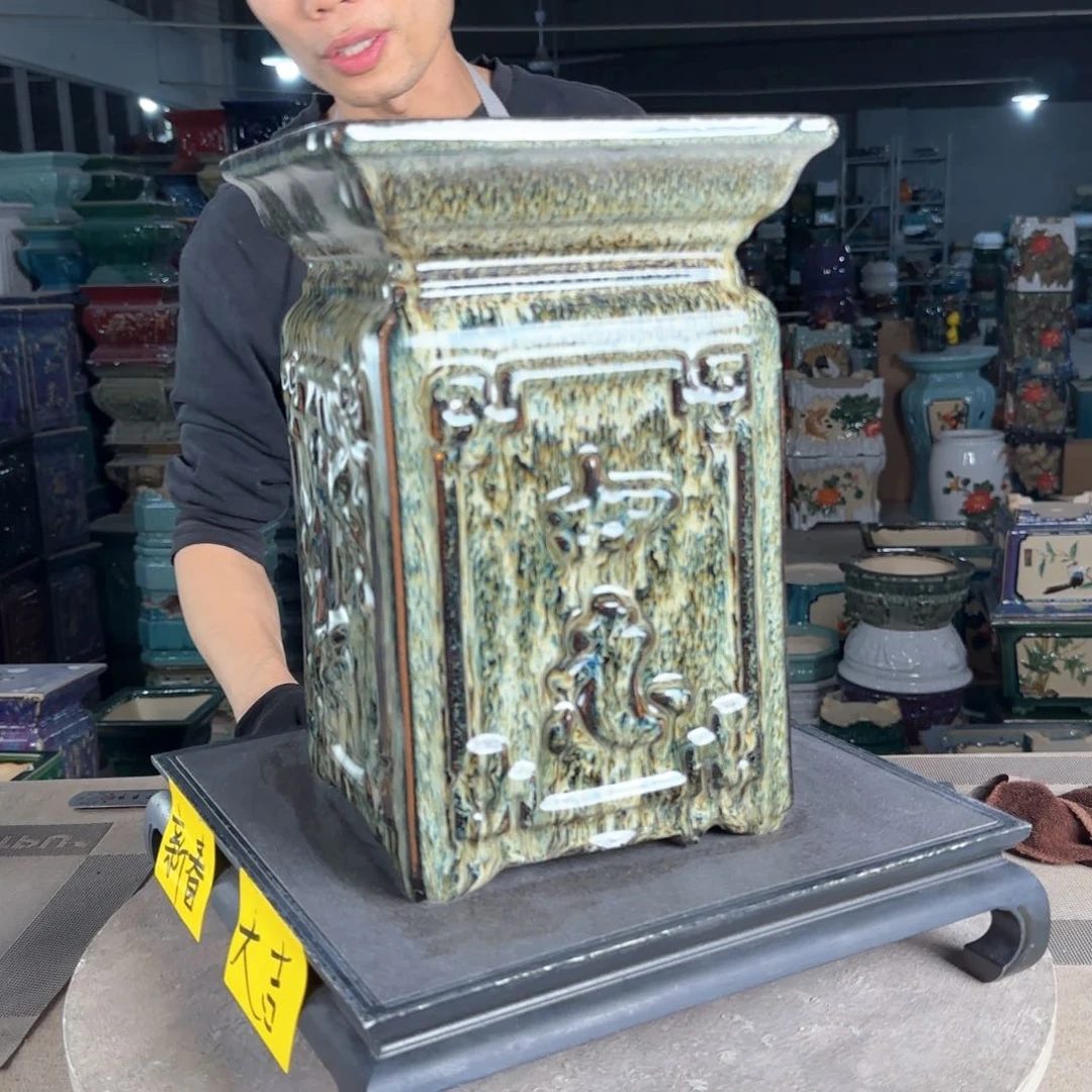 一风堂石湾花盆。微瑕