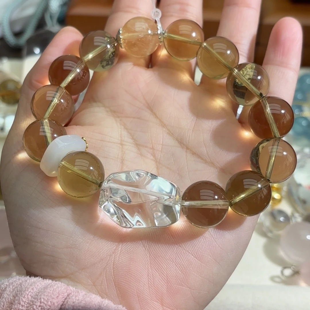 未镶嵌手链水晶黄水晶