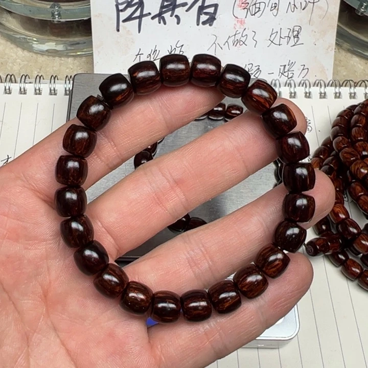 降真香手串/手链海南红降89直切黑金全品