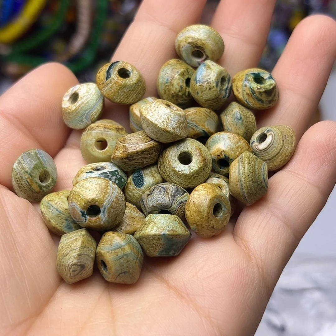 颈饰玻璃吗脑配件1颗
