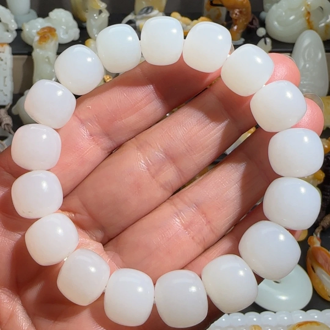 和田玉未镶嵌手链