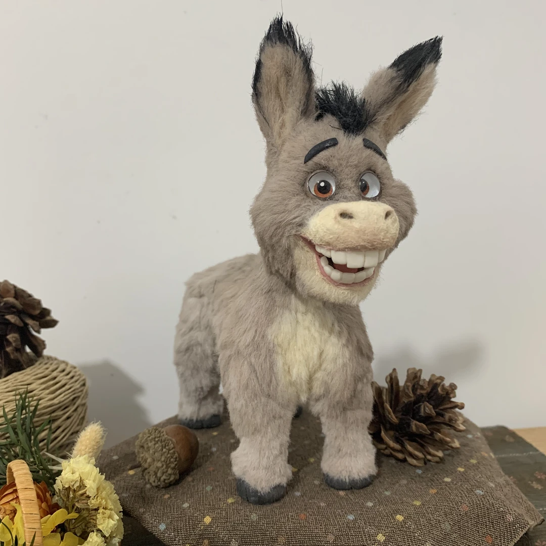 扭扭棒搞笑小毛驴摆件可作礼物