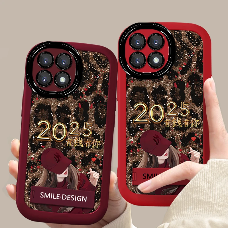 适用于【OPPO】Reno4SE新款豹纹有钱比心女孩时尚创意防摔手机壳