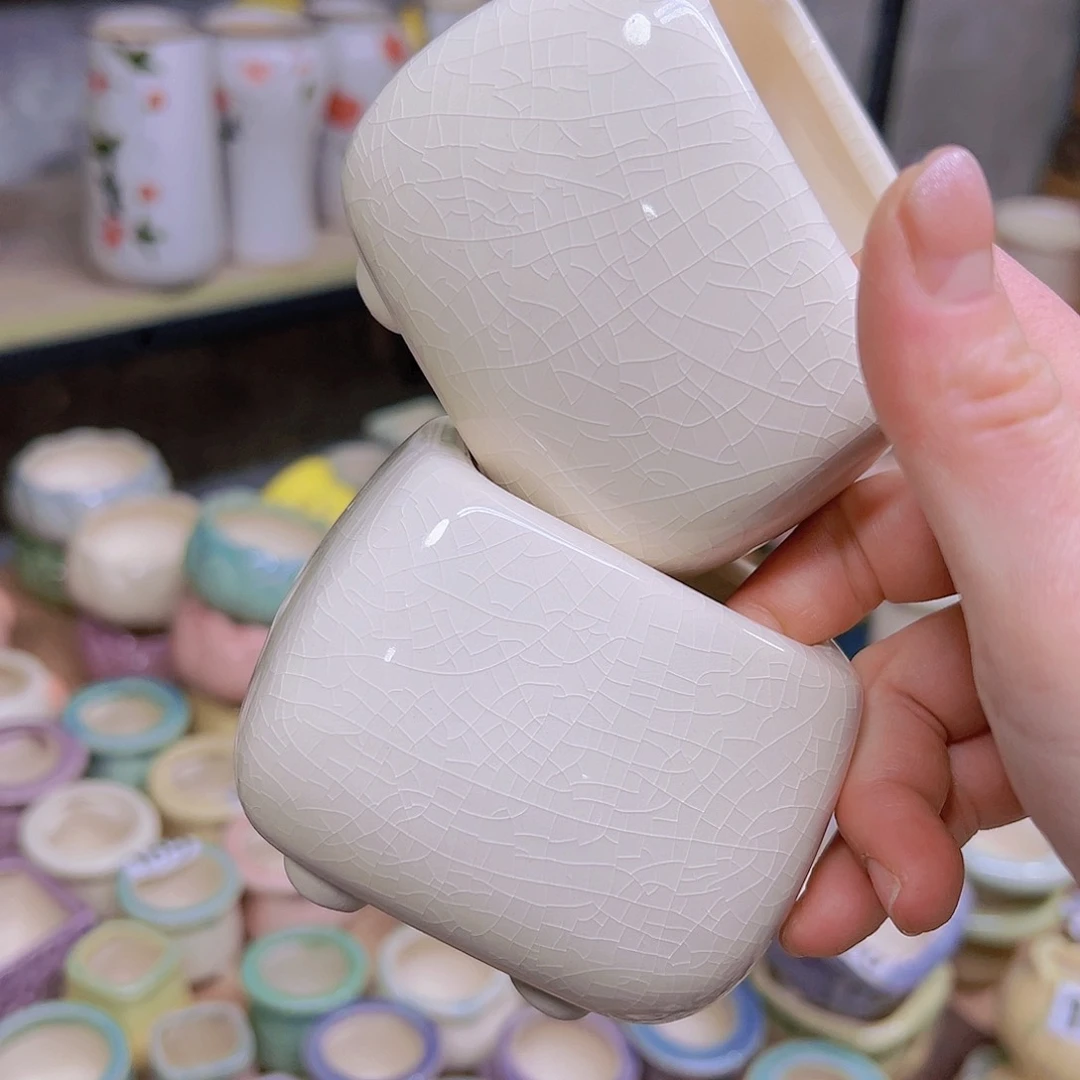 红陶陶瓷花盆当场满12包邮