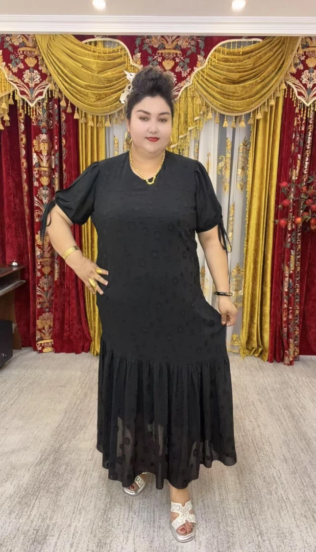 【仙狐妈女装高订】蕾丝显瘦气质时尚女士夏季新款长款连衣裙