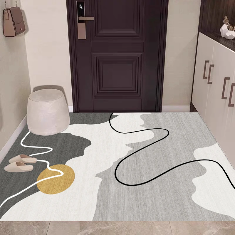 X191-U【100*160cm】硅藻泥高级入户门地垫门垫门口地毯玄关防滑