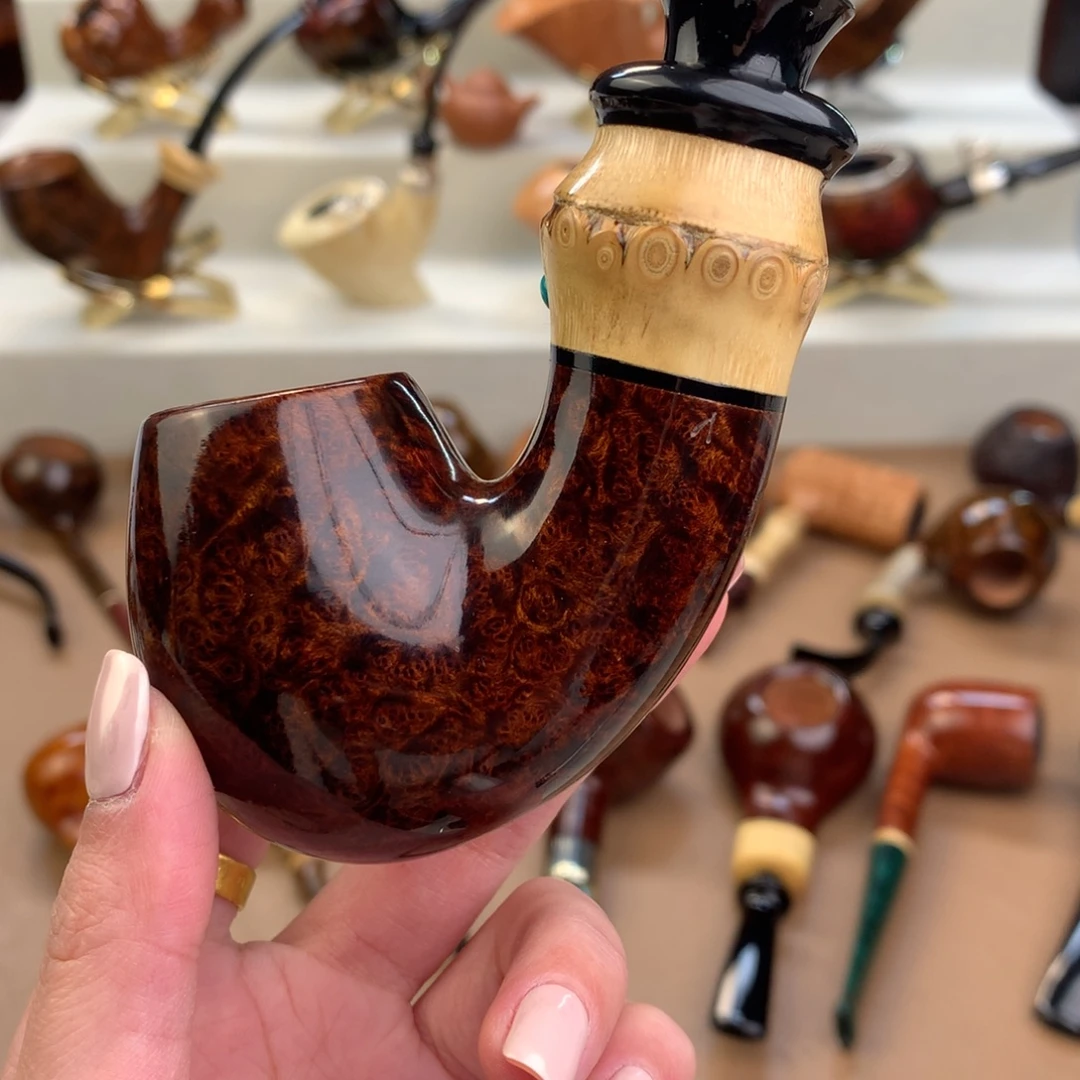 麻***花高品质石楠木烟斗