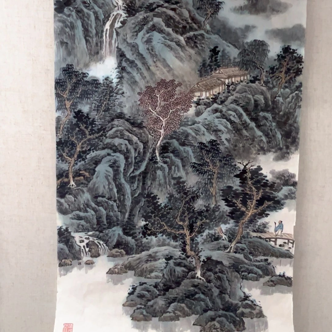 泉***夫国画绘画作品多次参加
