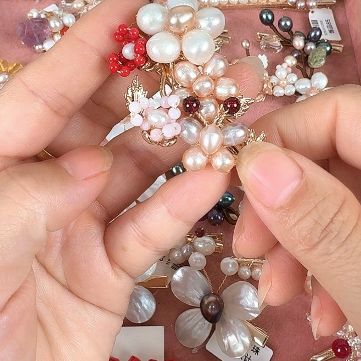 未镶嵌淡水珍珠发饰