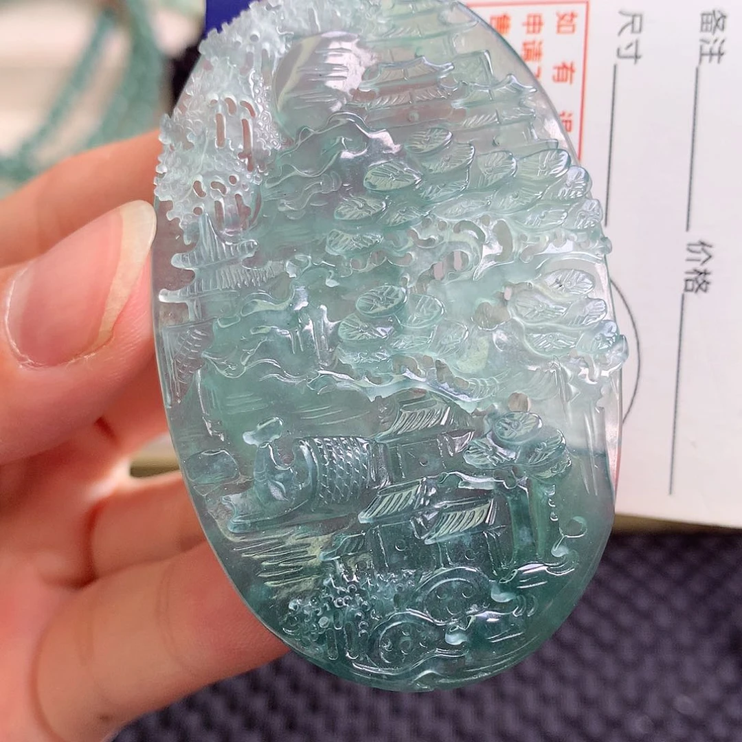 颈饰未镶嵌翡翠翡翠