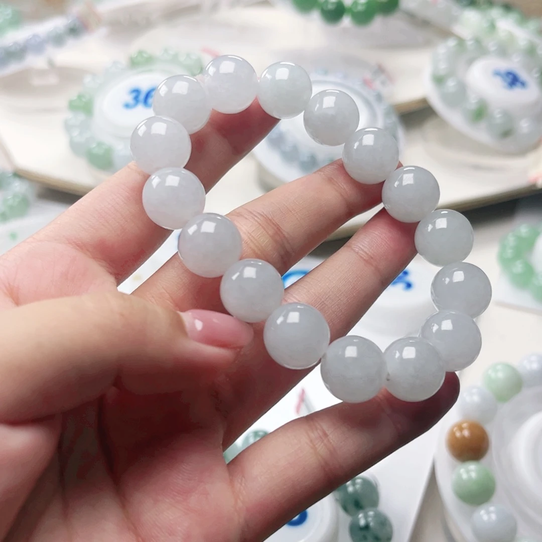 未镶嵌手链翡翠珠串