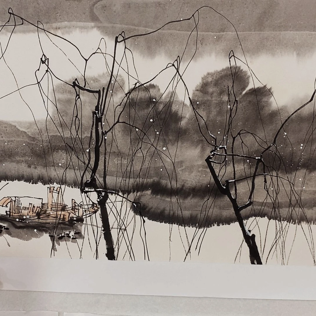 秋***卡国画书画作品多次参加全国书画大展