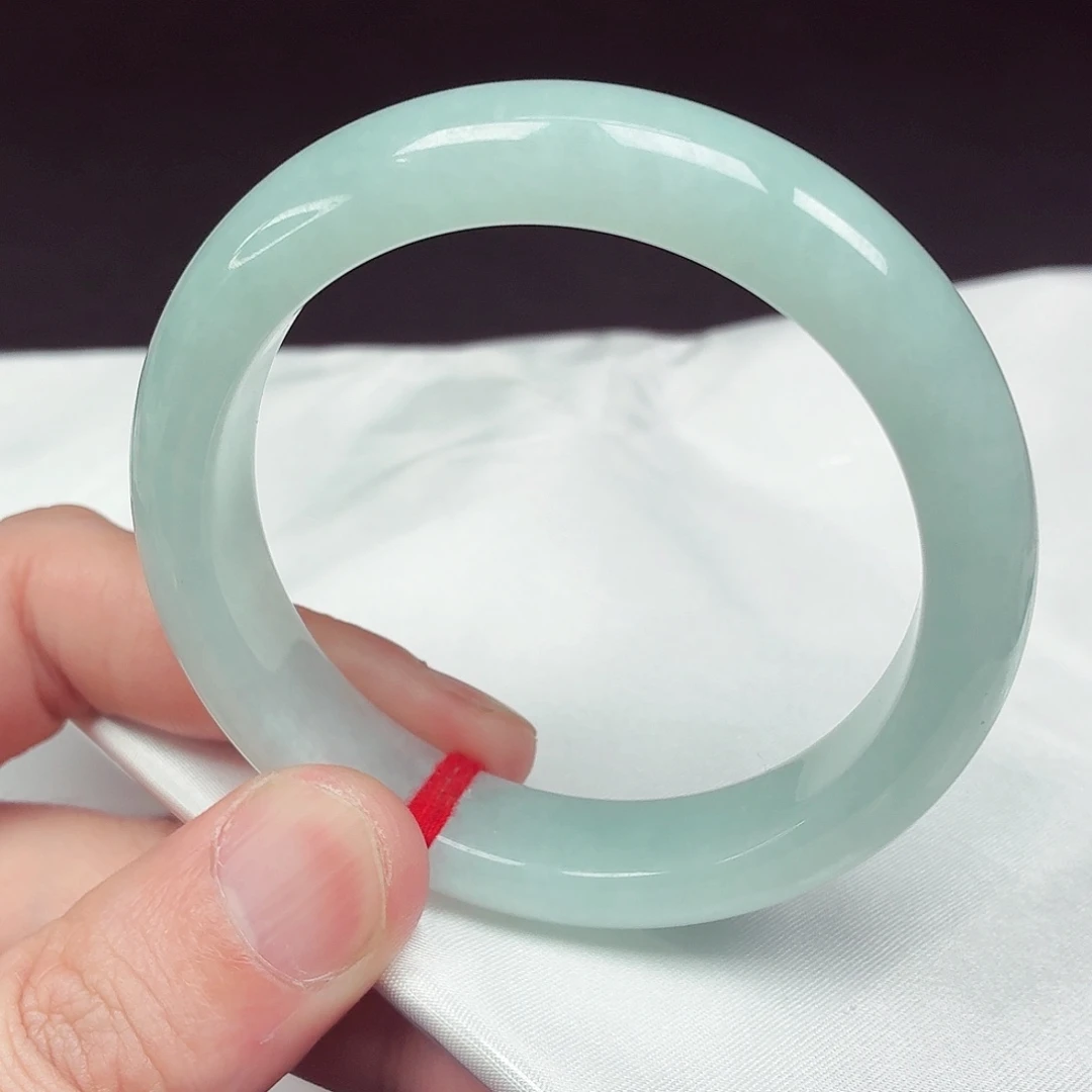 翡翠未镶嵌手镯55圈