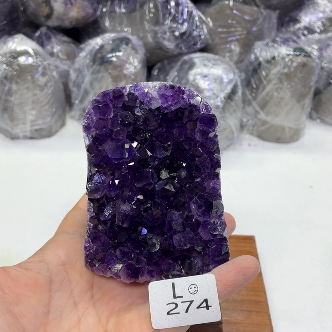 未镶嵌摆件水晶天然紫水晶