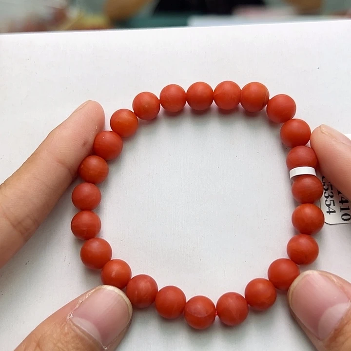 南红玛瑙多样性发一，卡8mm未镶嵌