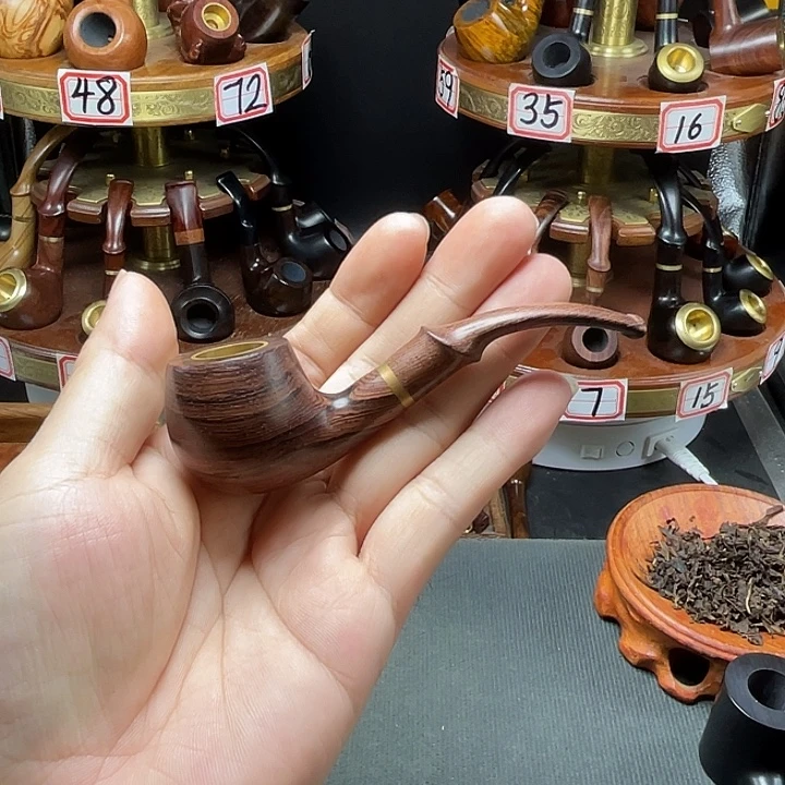 紫油梨三用小号竹节烟斗