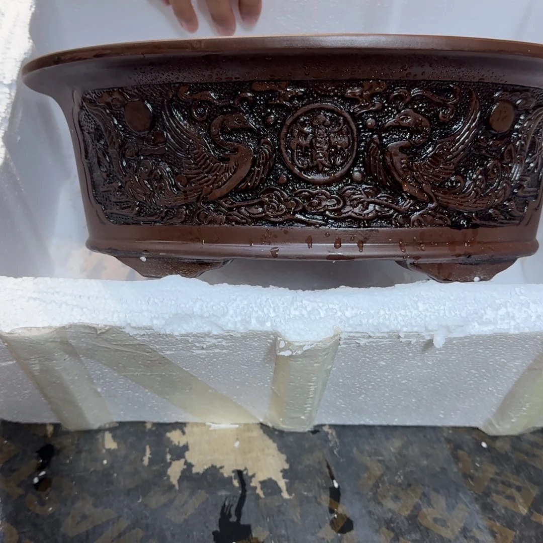 紫砂花盆口径32.22.12口径