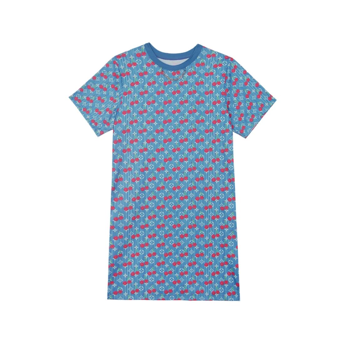 2025新款休闲时尚女士简约春夏连衣裙-9349