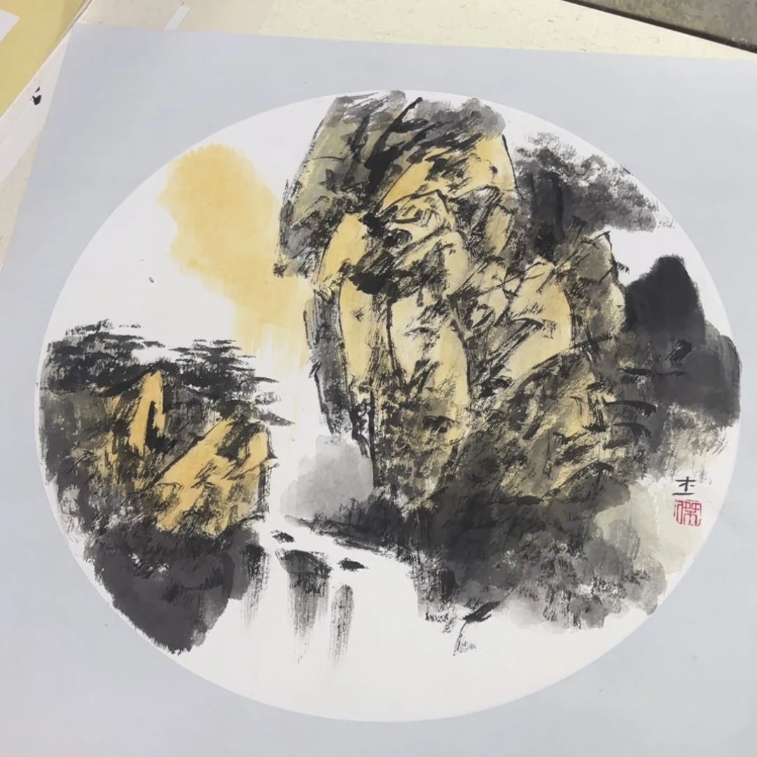 国画50-50卡纸作品艺